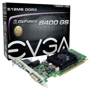 EVGA GeForce 8400GS 512MB PCIe x16 (LP) V-D-H (NO Bracket)